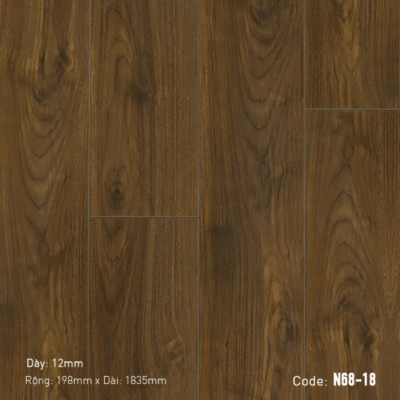 Sàn Gỗ DreamLux Cốt Đen 12MM N68-18
