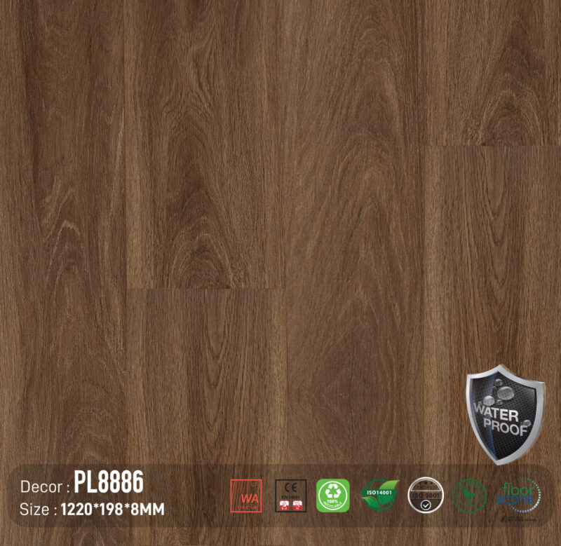 Sàn Gỗ DreamLux PL8886 Cốt Than 8MM