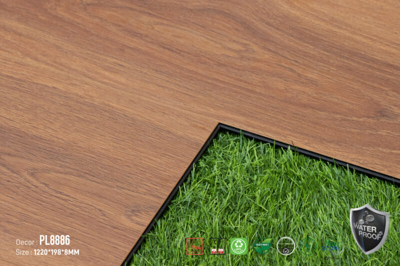 Sàn Gỗ DreamLux PL8886 Cốt Than 8MM