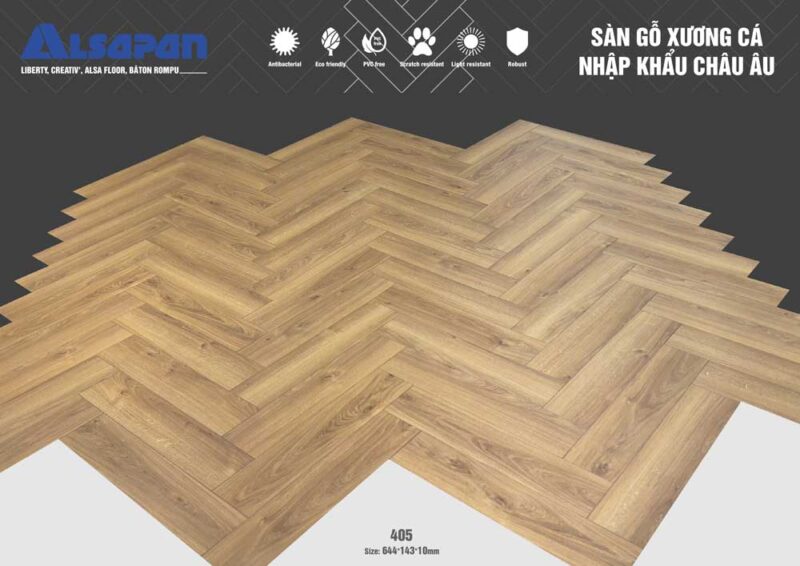 Sàn gỗ Pháp ALSAPAN 10mm 405