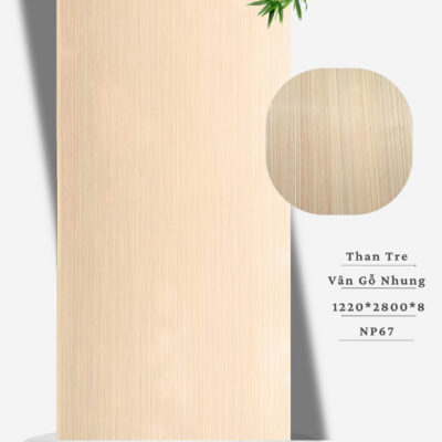 Tấm Than Tre 8mm Vân Gỗ Nhung NP67