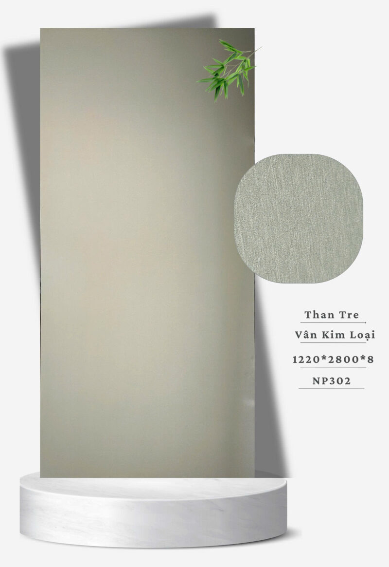 Tấm Than Tre 8mm Vân Kim Loại NP302