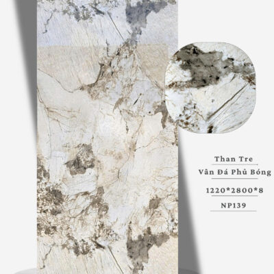 Tấm Than Tre 8mm Vân Đá Phủ PET NP139