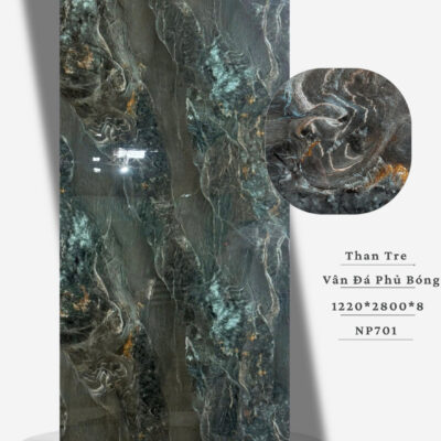 Tấm Than Tre 8mm Vân Đá Phủ PET NP701