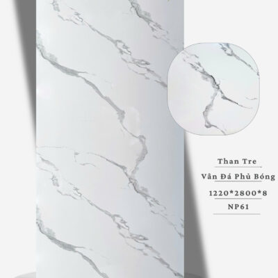 Tấm Than Tre 8mm Vân Đá Phủ PET NP61