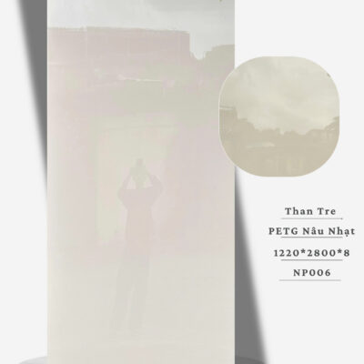 Tấm Than Tre 8mm PET G Nâu Nhạt NP006