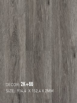 Sàn Nhựa Dán Keo 2K Vinyl 2mm 2K+66