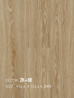 Sàn Nhựa Dán Keo 2K Vinyl 2mm 2K+68