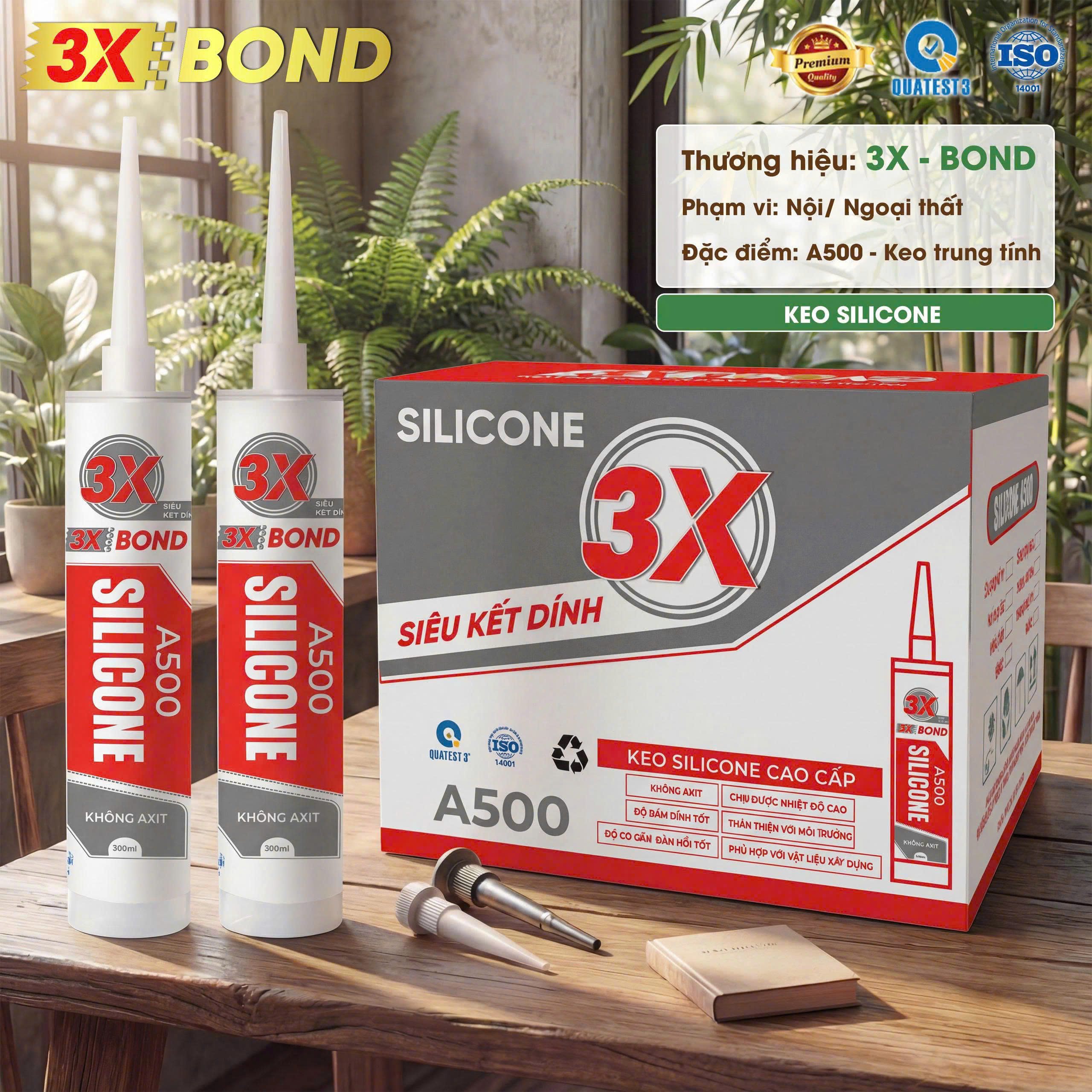 Keo Dán Silicon 3X-BOND